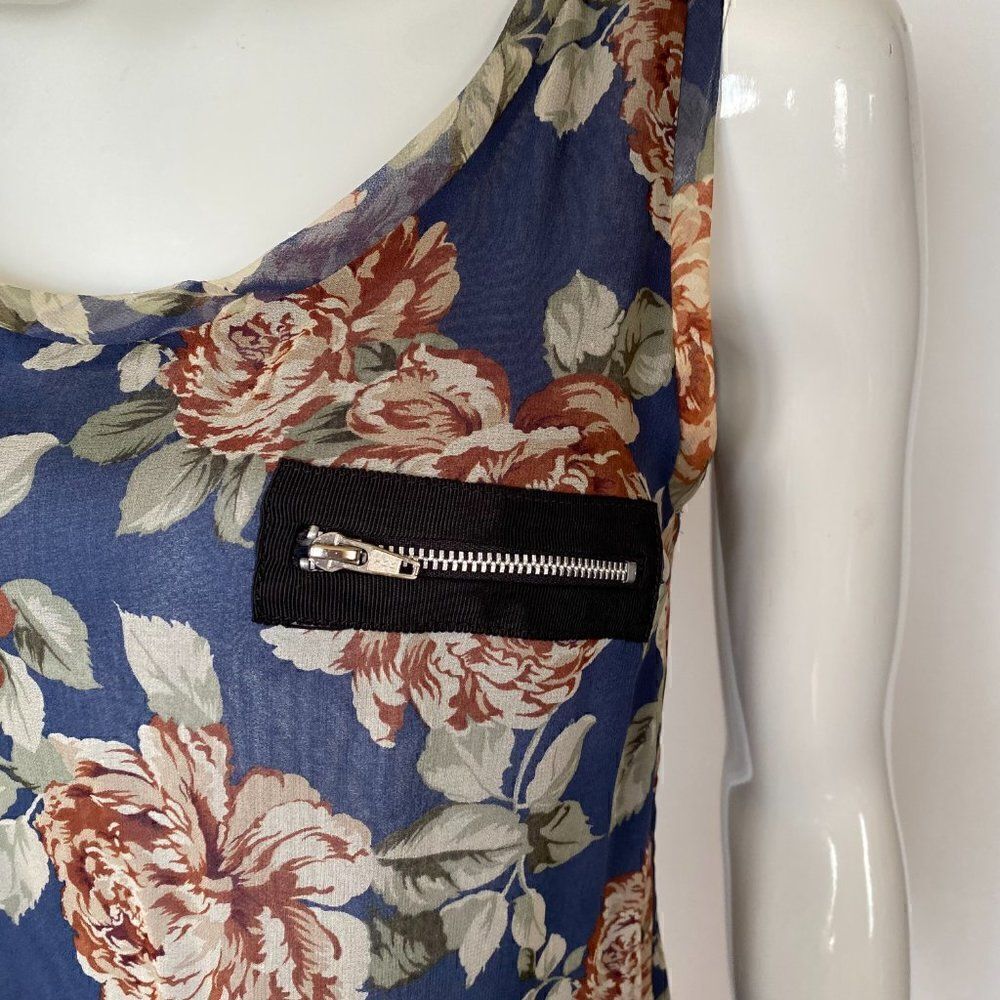 Alisha Levine for Coop Floral Flowy Silk Tank Top - Picture 3 of 6